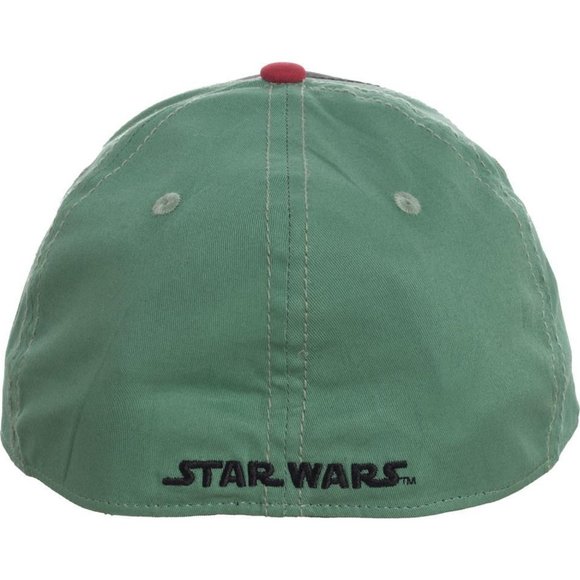 Star Wars: Boba Fett Logo - Curved Bill Flex Fit Hat - Picture 4 of 5